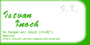 istvan knoch business card